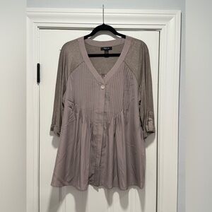 Style & Co Mixed Media Top - Large - NWOT